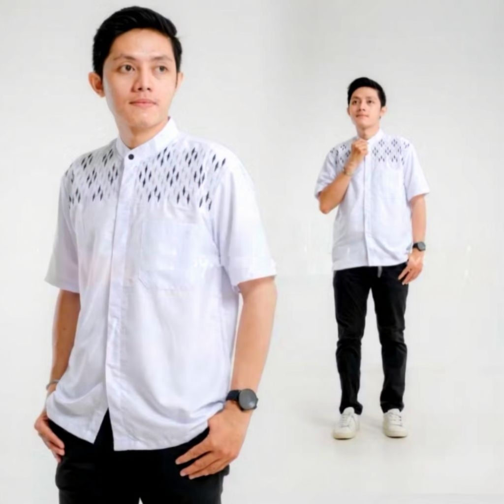 baju koko bordir motif ketupat baju koko lengan pendek baju koko koko kobata koko pria koko dewasa k