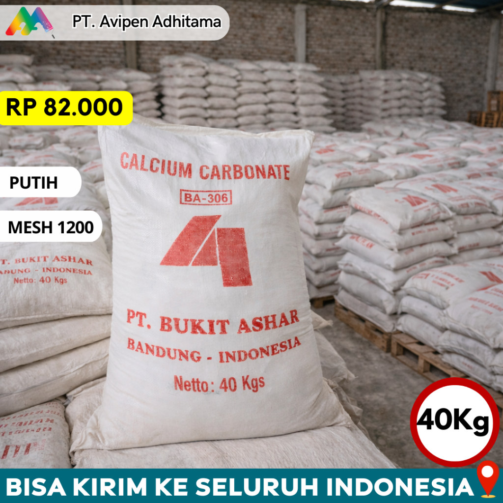 Kalsium Karbonat CaCO3 40 Kg - Mesh 1200 Calcium Carbonate