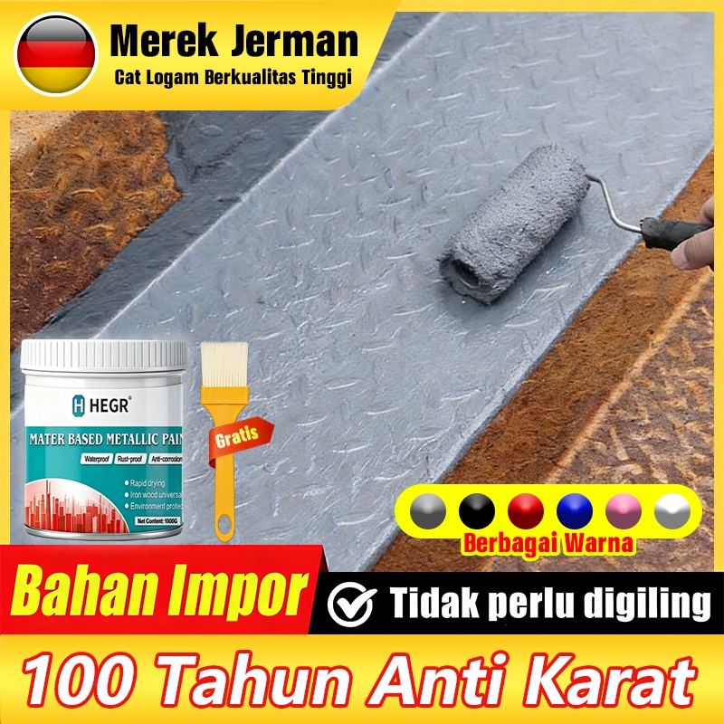 CAT ANTI KARAT TANPA AMPLAS Cepat Kering 2 Jam - Sekaligus Penghilang & Konverter Karat -100 Tahun A