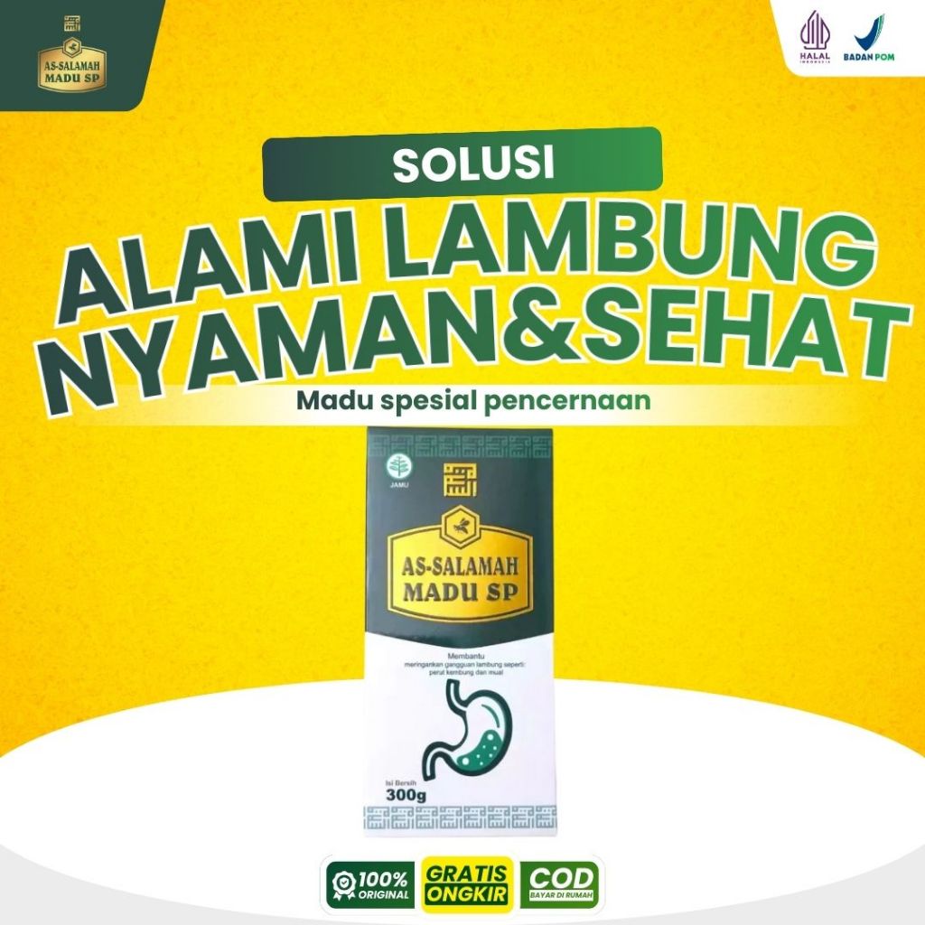 Assalamah Madu sp Madu Kuning Sehat Lambung 300gram Atasi Asam Lambung