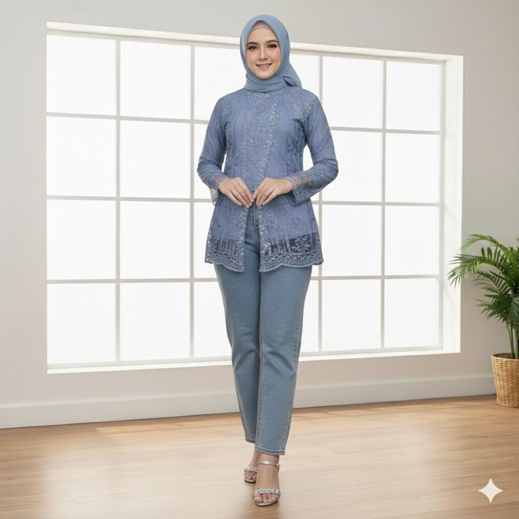 {Toko.Sky} Kebaya Sarita Wanita Modern/Atasan Kebaya Wisuda Modern/Atasan Kebaya Remaja