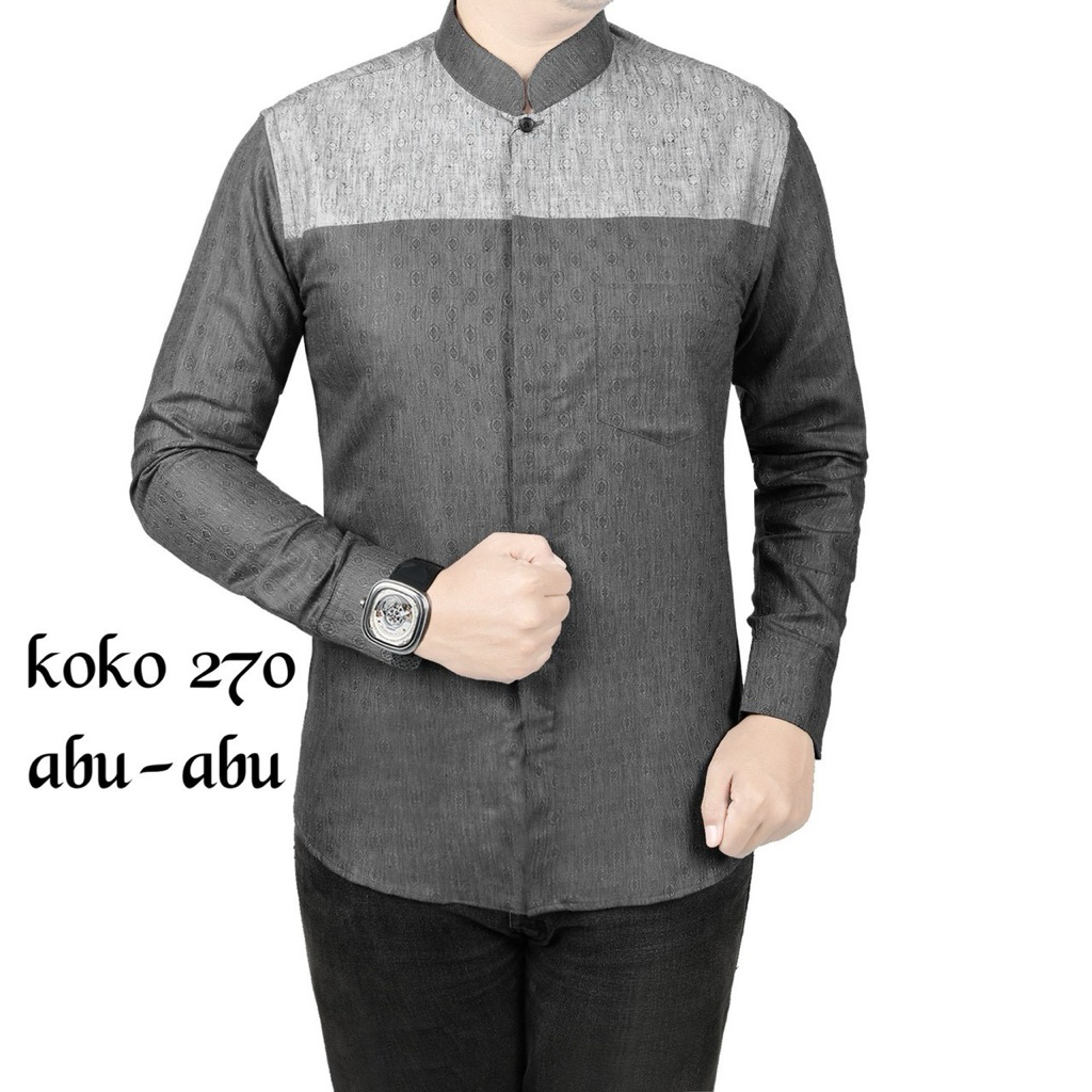baju koko terbaru pola slimfit