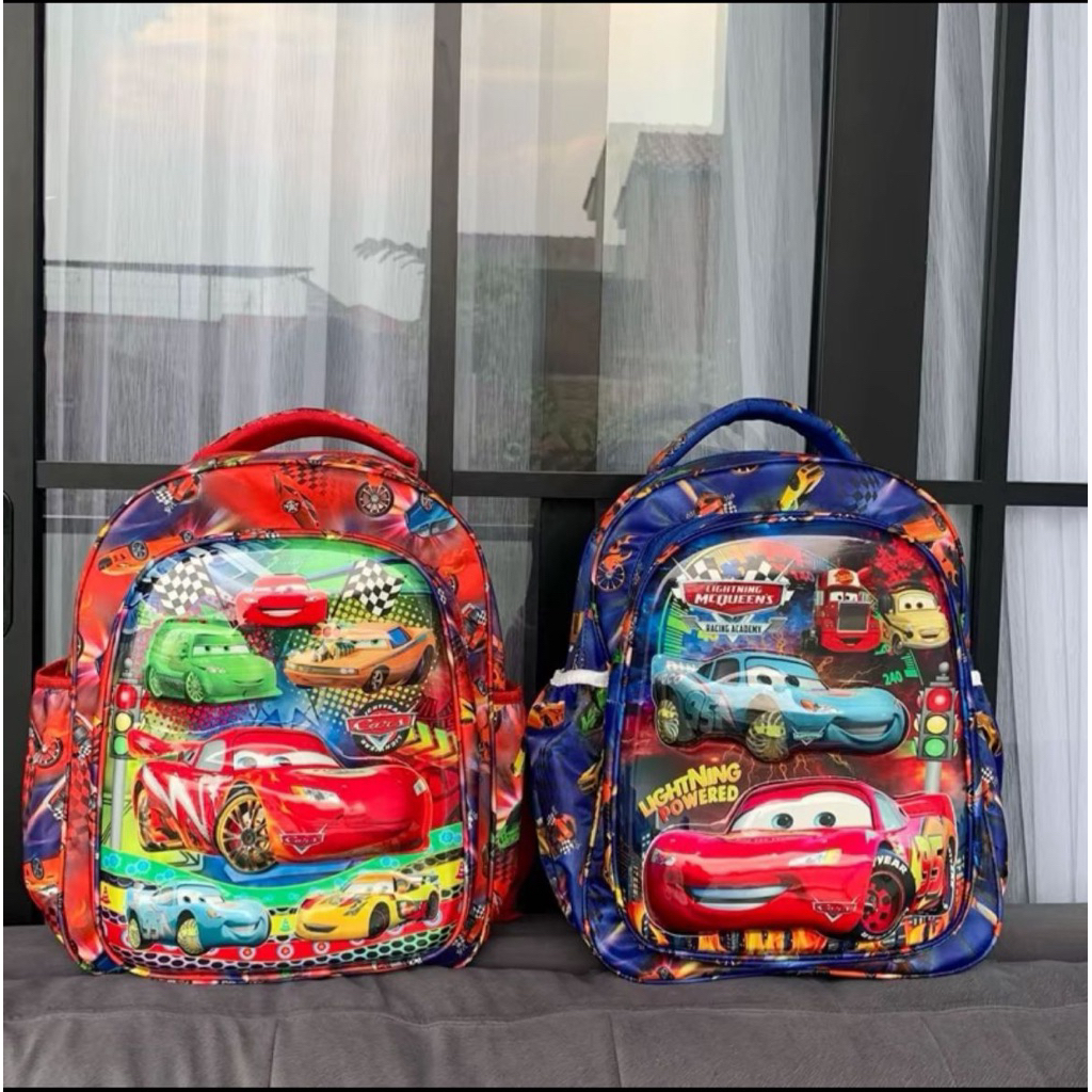 Tas Ransel Anak Tas anak MCQUEEN tas anak Tk SD /Tas Sekolah Anak / Tas Karakter Tas viral Anak Moti