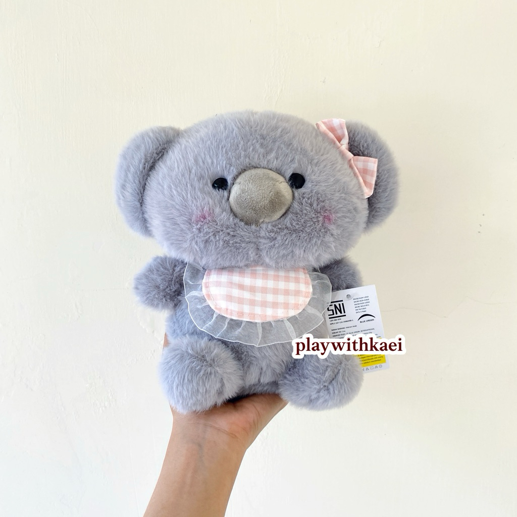 Boneka Koala Pita Celemek (Pink) - Grey (Boneka Capit OhSome FuniFun) - Mainan