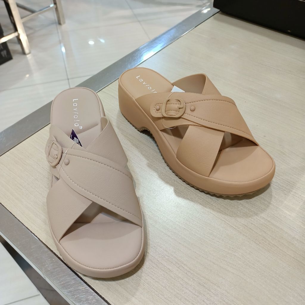 sandal wanita wedges 5cm LAVIOLA anti slip original