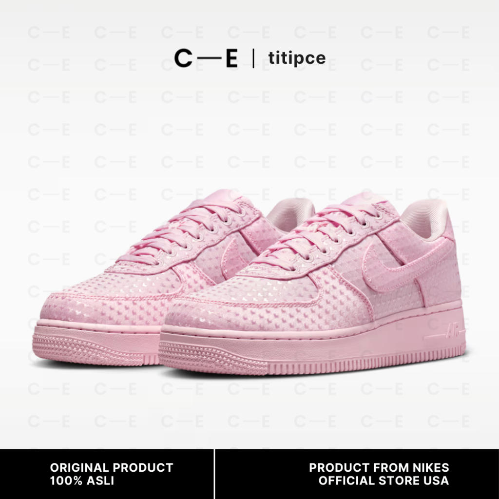 NIKE Air Force 1 '07 SE Valentine's Day Women's Shoes Limited Edition USA - Sneakers