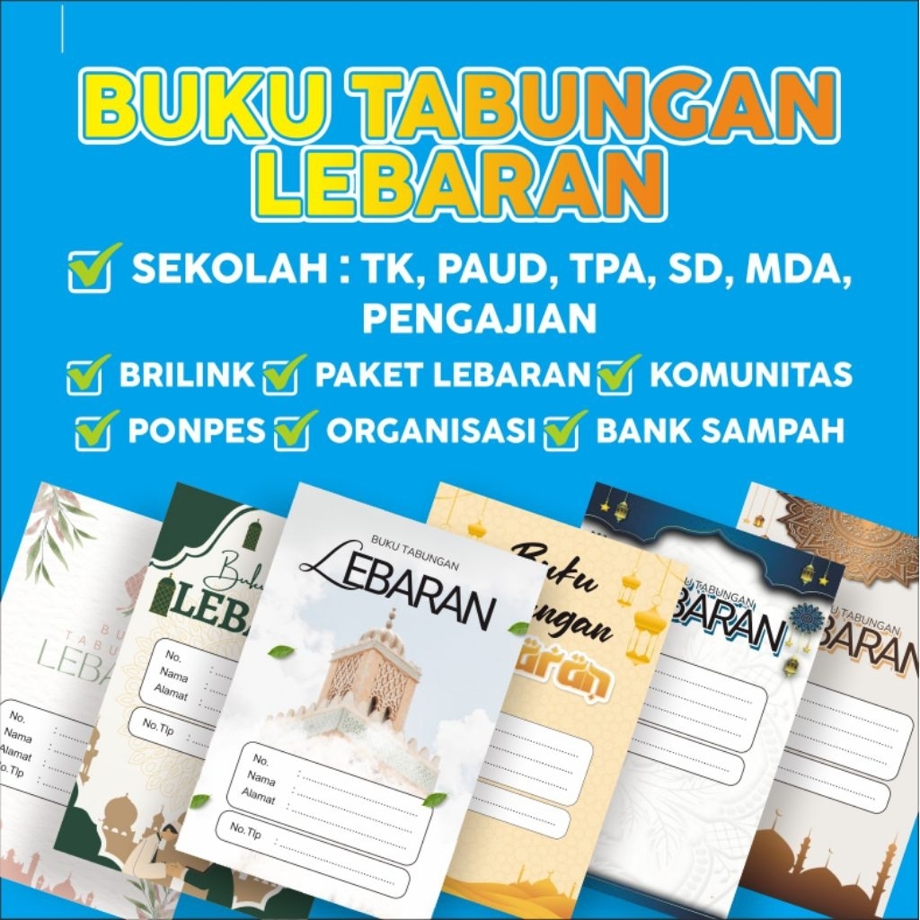 BUKU TABUNGAN LEBARAN | elegan | keren