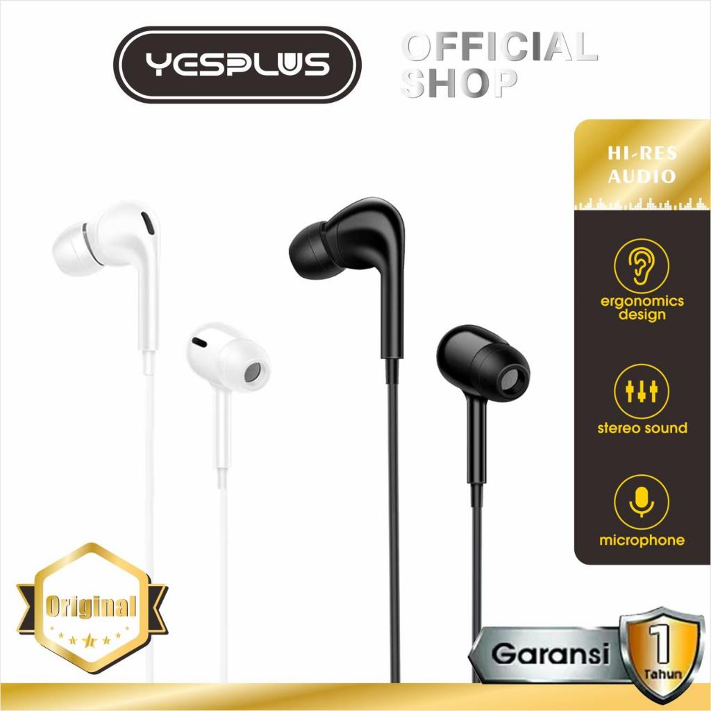 Headset/Handsfree YESPLUS YS-125 Harga Terjangkau Hifi Sound Wired 4D Earphone+Mic
