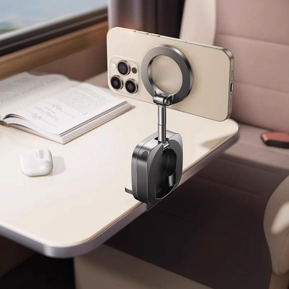 Holder Hp Magnetic Clip Tripod Traveling Rotasi Dudukan Hp Magnet Model Jepit