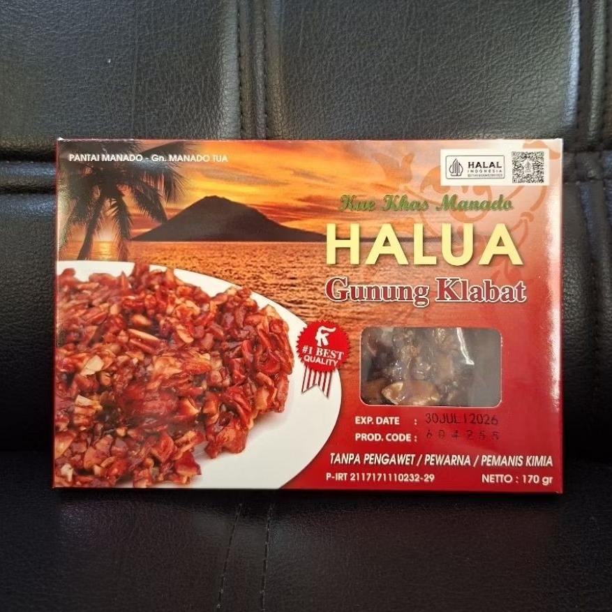 Kawanua Halua Kenari Kemasan Kotak - Ole - Ole / Jajanan / Cemilan Asli Khas Manado Minahasa