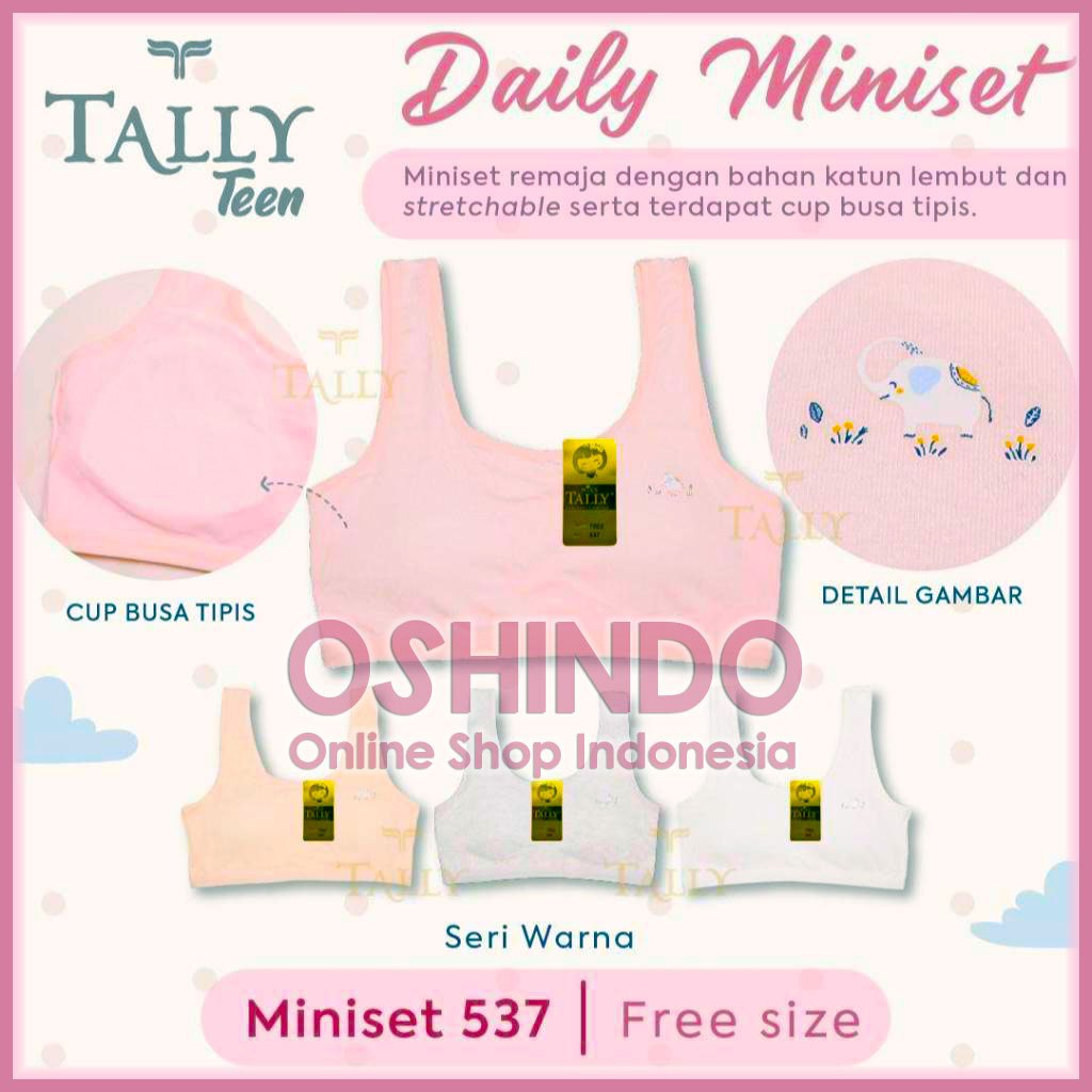 Tally 537 Miniset Bra BH Anak Perempuan Remaja Anak Cewek ABG Ada Busa Cup Tipis