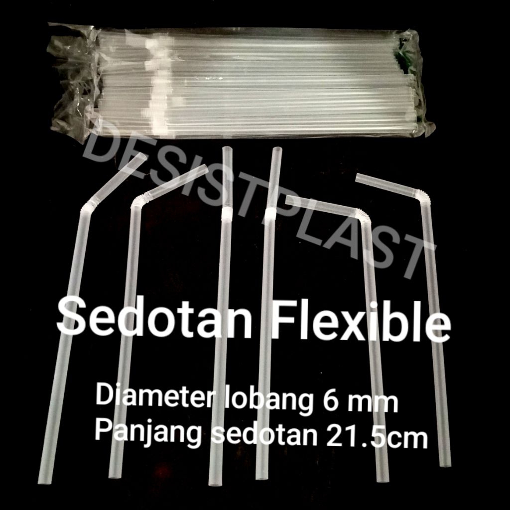 [ECER]-[MURAH] WARNA RANDOM - BISA MIX - 4 BUNGKUS - Pipet SEDOTAN PLASTIK Beragam Varian TYPE MODEL