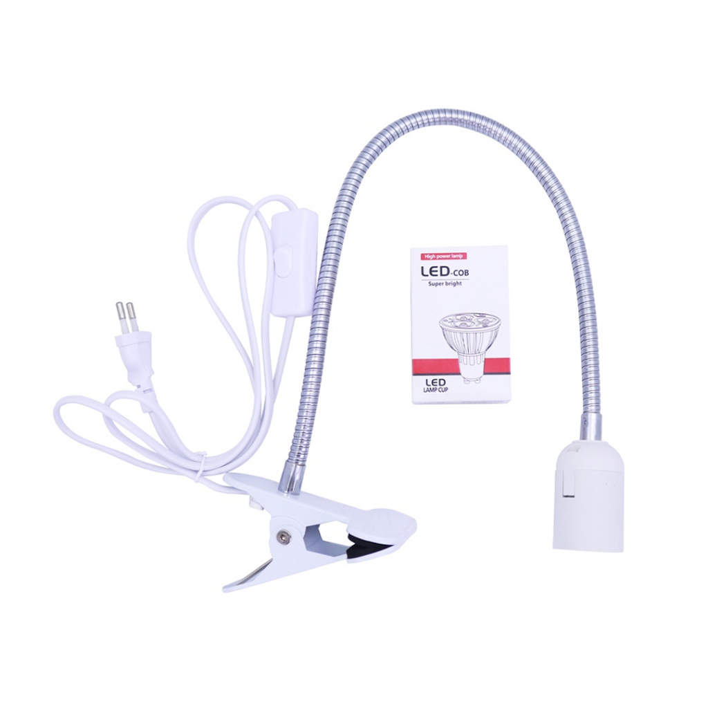 Lampu Service Lampu Jepit 5 LED Lampu Meja Belajar Lampu Meja Jepit Model Jepit Original