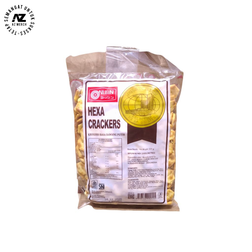 Nissin Hexa Biscuit Crackers Renyah 225gr