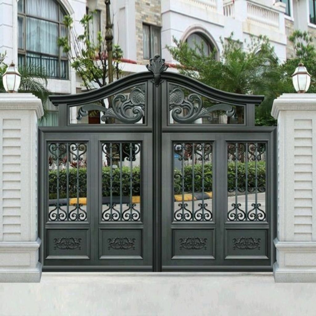 pagar tempa ornamen rumah mewah