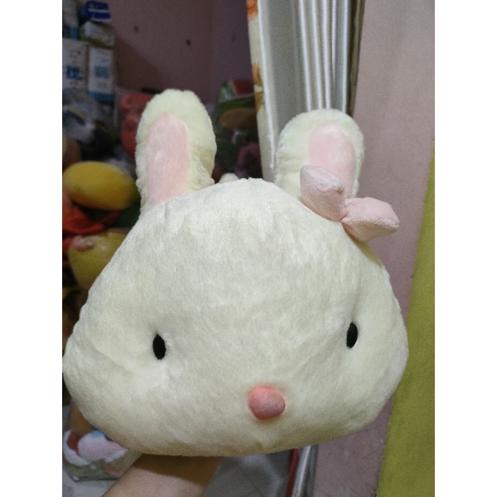 Boneka kelinci rebahan halus (PL)