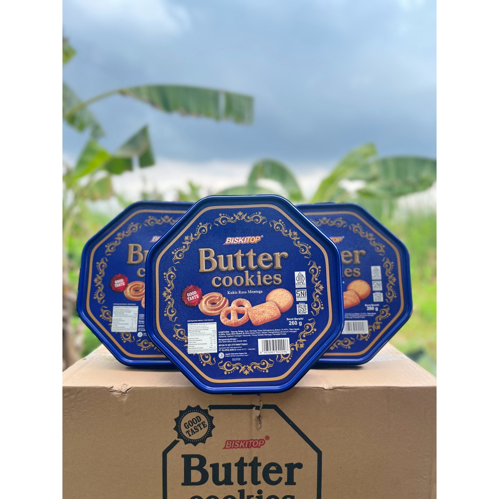 1pcs Butter cookies biskitop /  JAJANAN MURAH LEBARAN BISKITOP BUTTER COOKIES