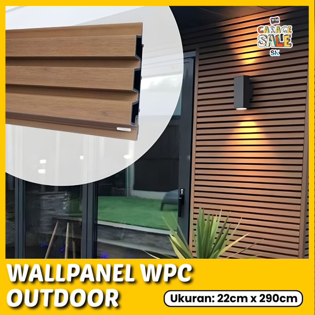 WPC Wall panel Outdoor 22 x 290 cm WPC Outdoor Pagar