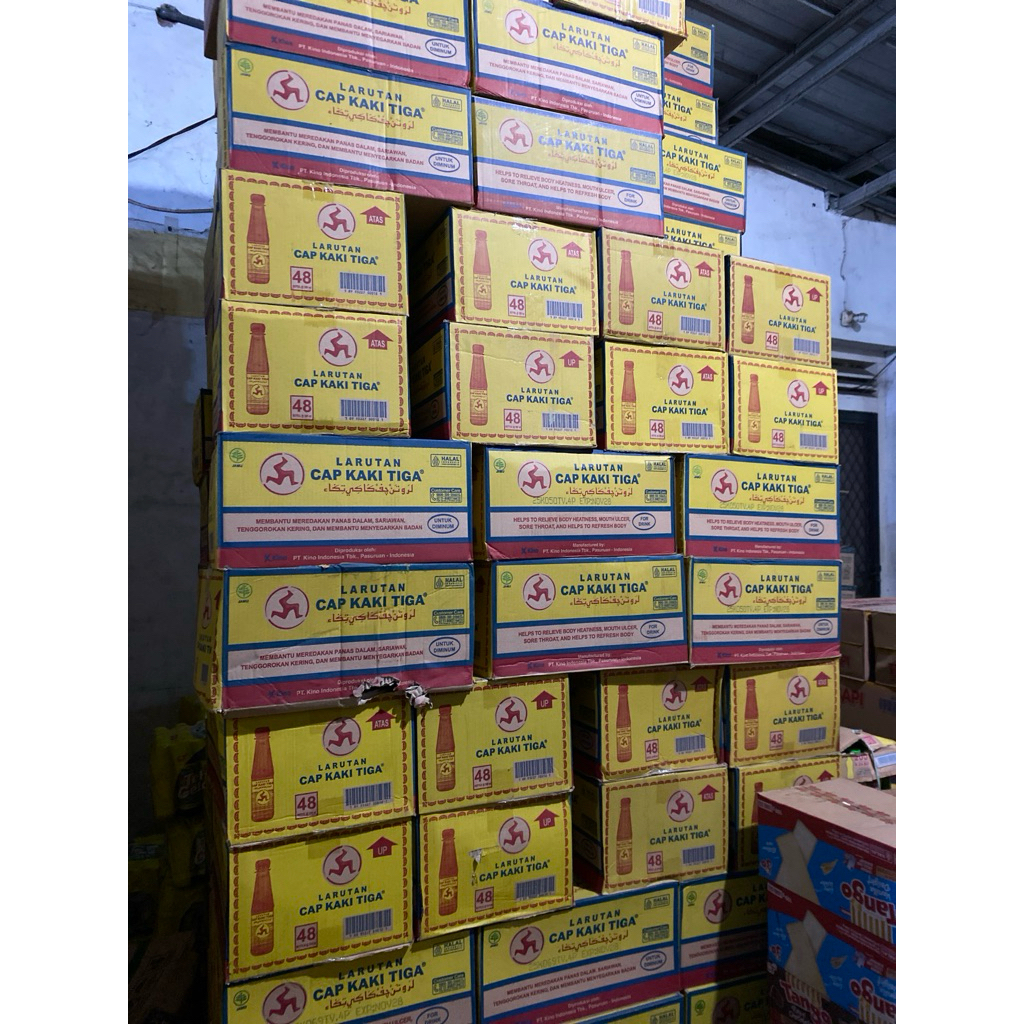 LARUTAN CAP KAKI TIGA 200 1 DUS ISI 48ml x 200ml (HARGA TERMURAH)