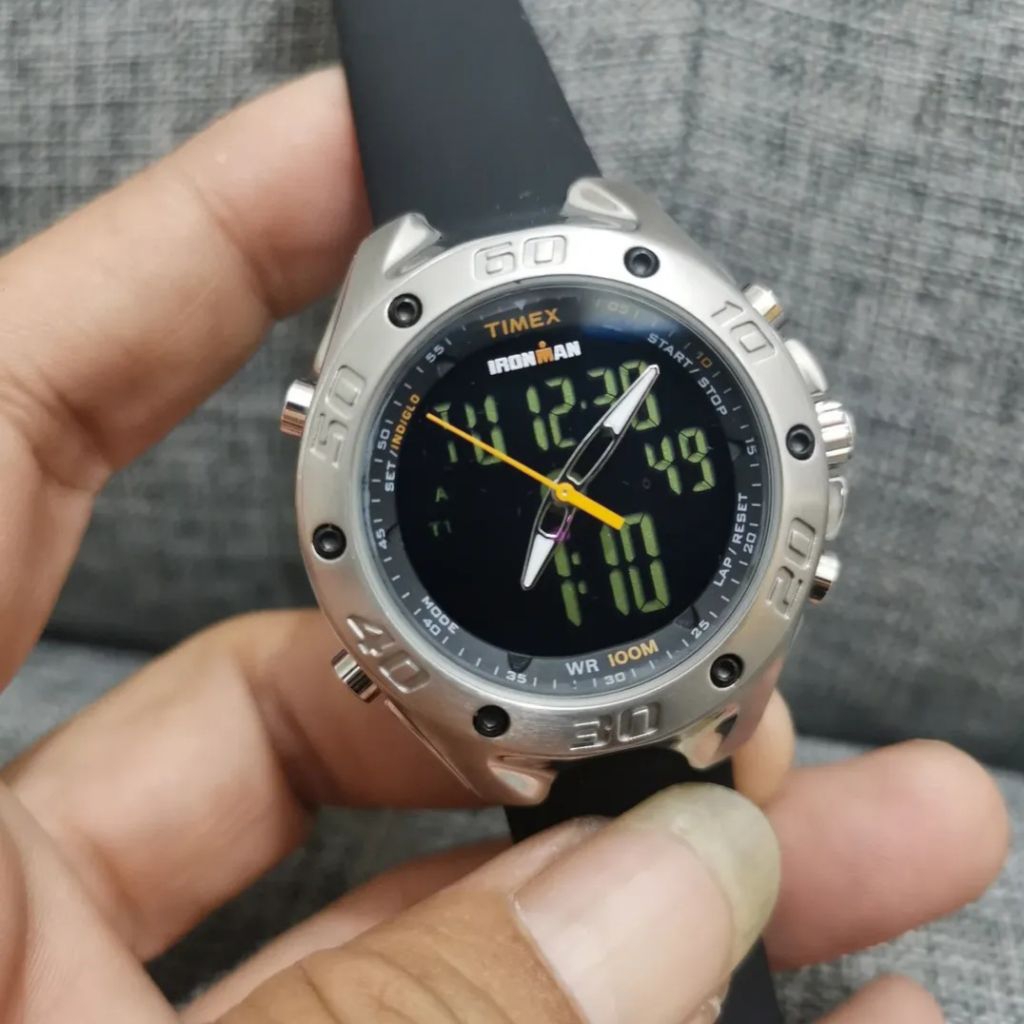 Timex Ironman Triathlon 42-Lap Combo Dual Tech dengan nomor model T56381