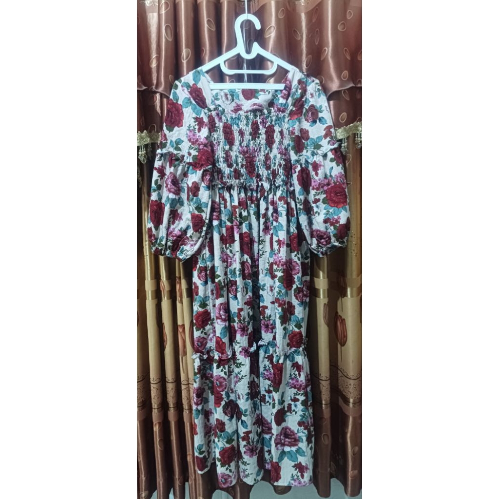 PL dress smoke bunga