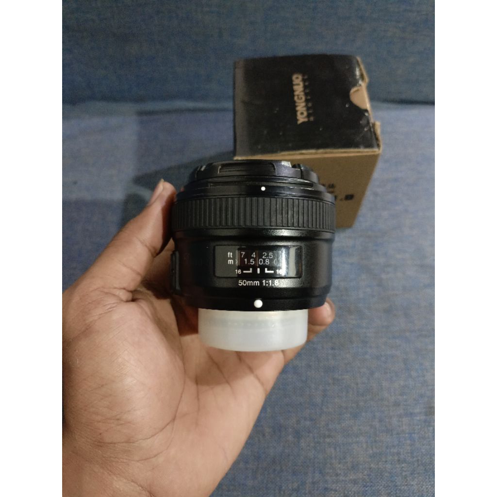 Lensa Yongnuo 50mm F1.8 For Nikon Bekas Normal