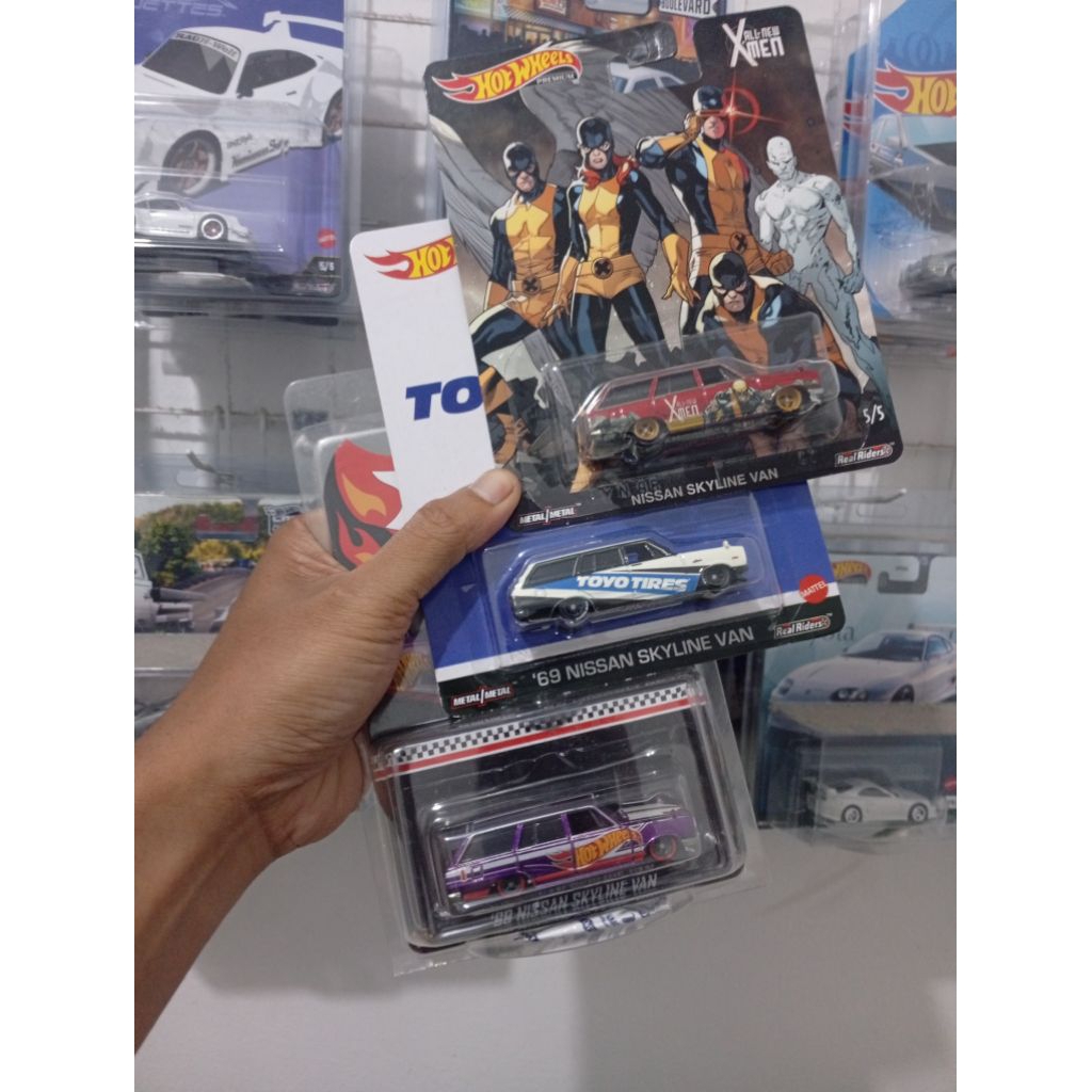Hot wheels Nissan skyline Van full set