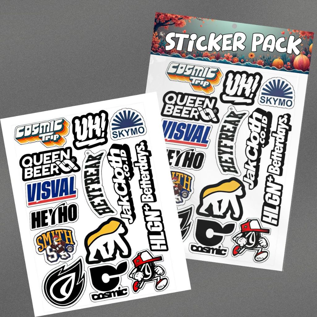 Sticker Pack Brand Lokal Aesthetic Vol.3 (15 Pcs) | Stiker Vinyl Waterproof