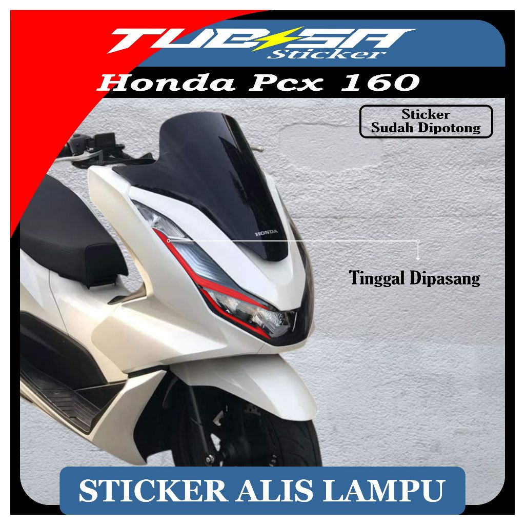 Stiker Alis Lampu PCX 160 | Stiker Lampu Alis PCX 160 Terbaru