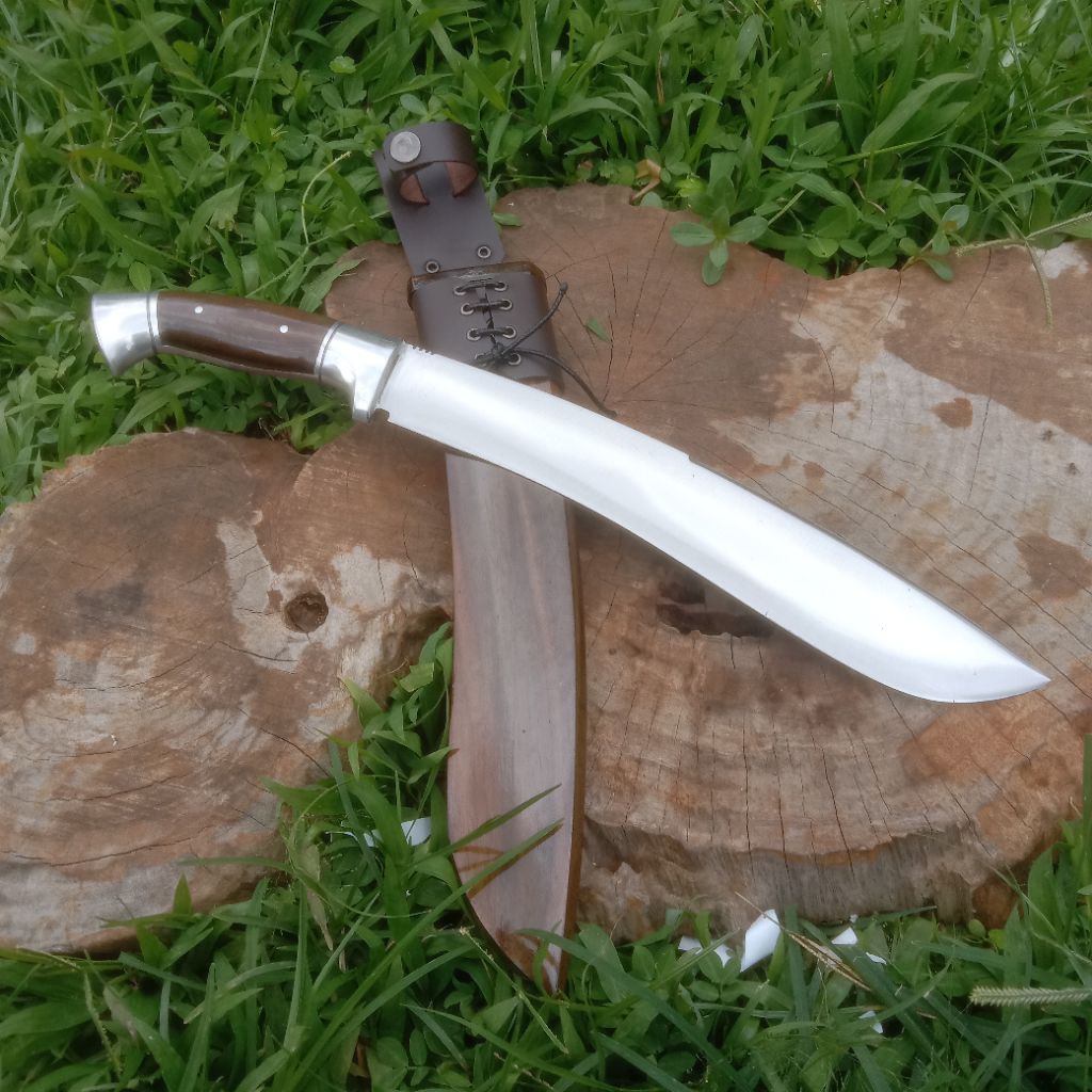 Pisau Tebas Kukri Fulltang Bahan Baja Per Pisau Tebas Kayu Termurah