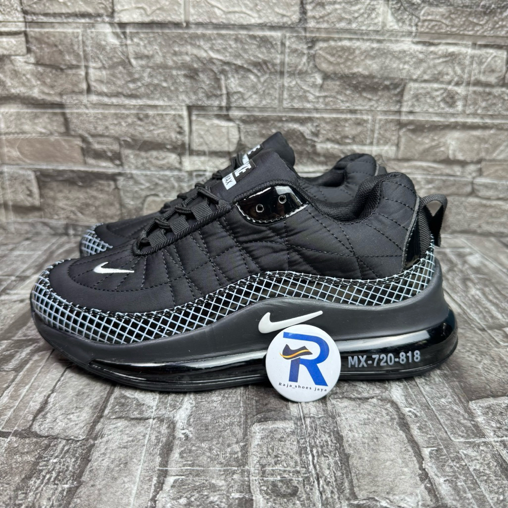 SEPATU SNEAKERS OLAHRAGA PRIA 720 818 BLACK WHITE PREMIUM QUALITY