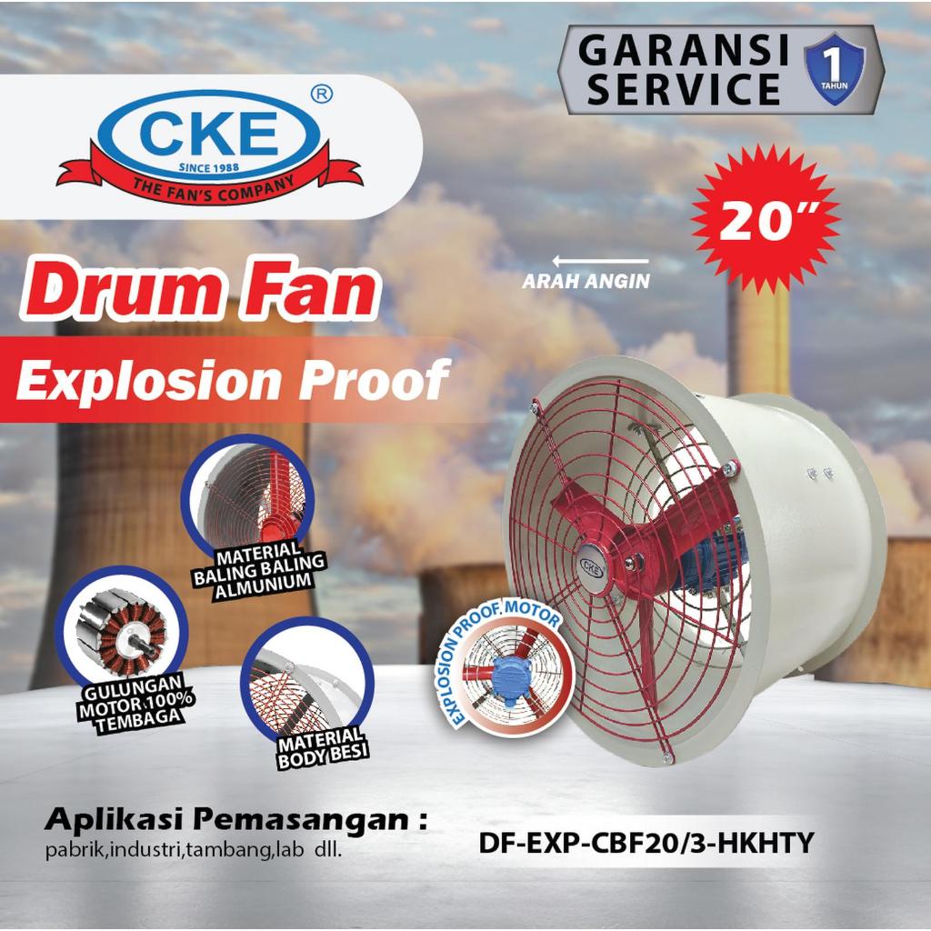 CKE Exhaust Fan 20 Inch Anti Ledak 380V