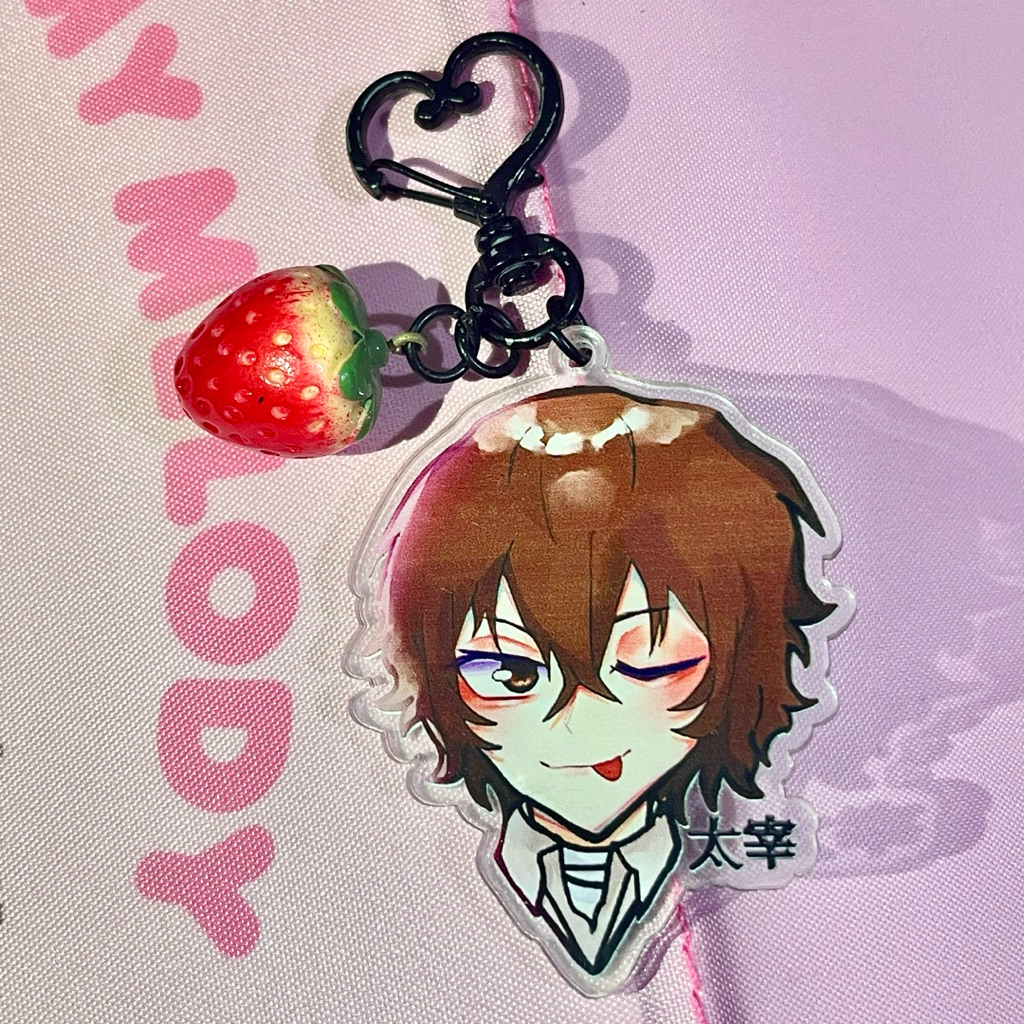 Bungo Stray Dogs BSD fanmerch acrylic keychain dazai osamu
