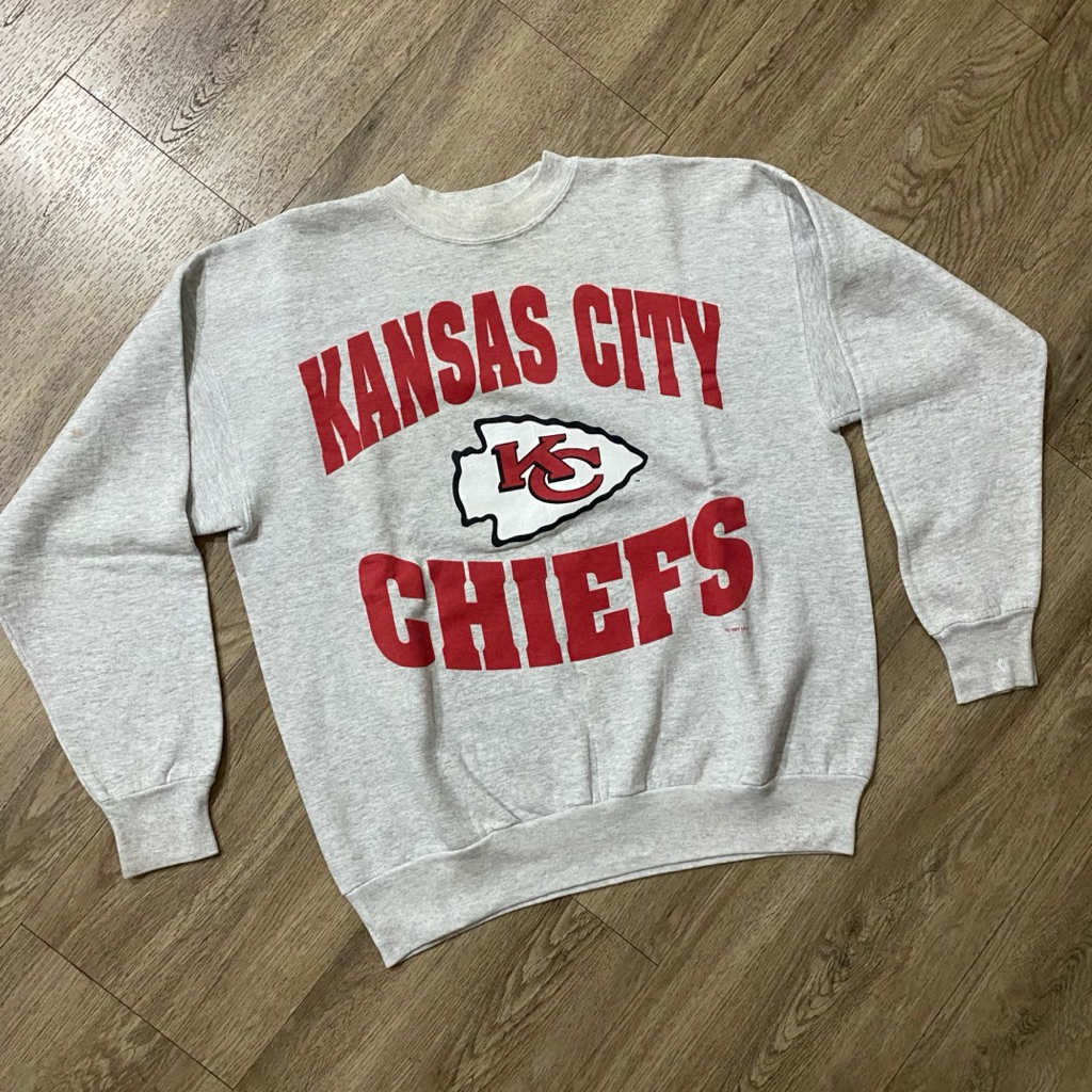 Crewneck sweater vintage NFL Kansas City Chiefs 1997 tag Hanes