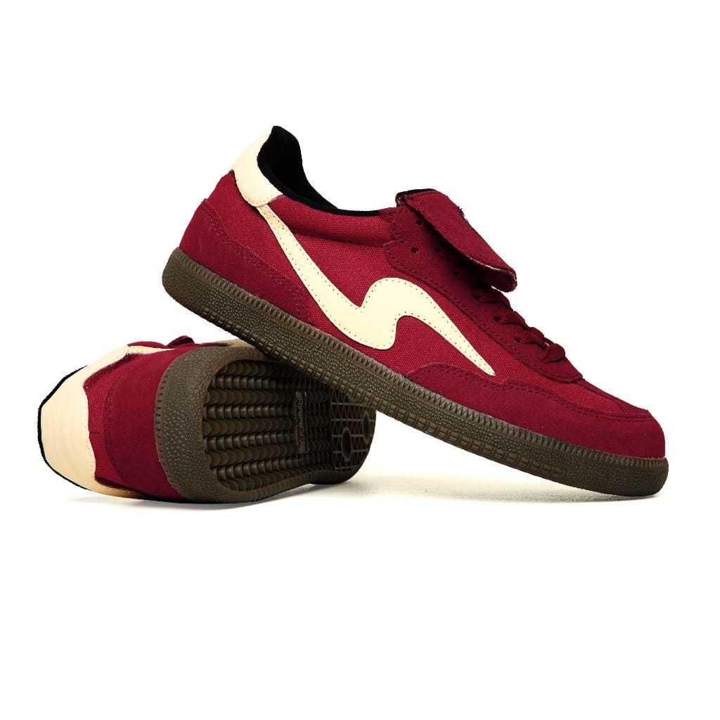 RAINGEL FOOTWEAR UMBRELLA MAROON Sepatu Sneakers Pria Wanita Lokal Original Unisex Mesh Rubber Cup I
