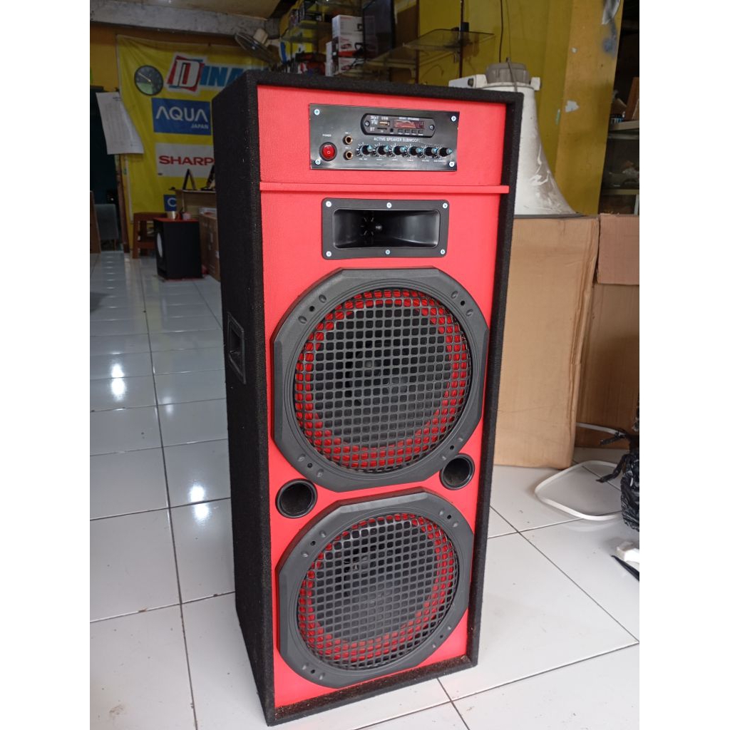 speaker subwofer aktif 12inc doble  blutut ,bas glerr