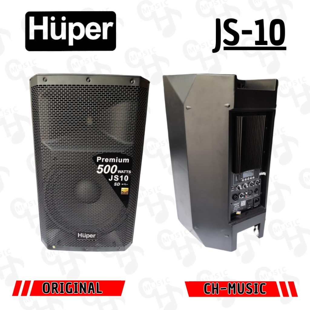 SPEAKER AKTIF HUPER JS 10 PREMIUM HUPER ACTIVE JS 10 PREMIUM 500Watt ORIGINAL 15INCH 1 PASANG