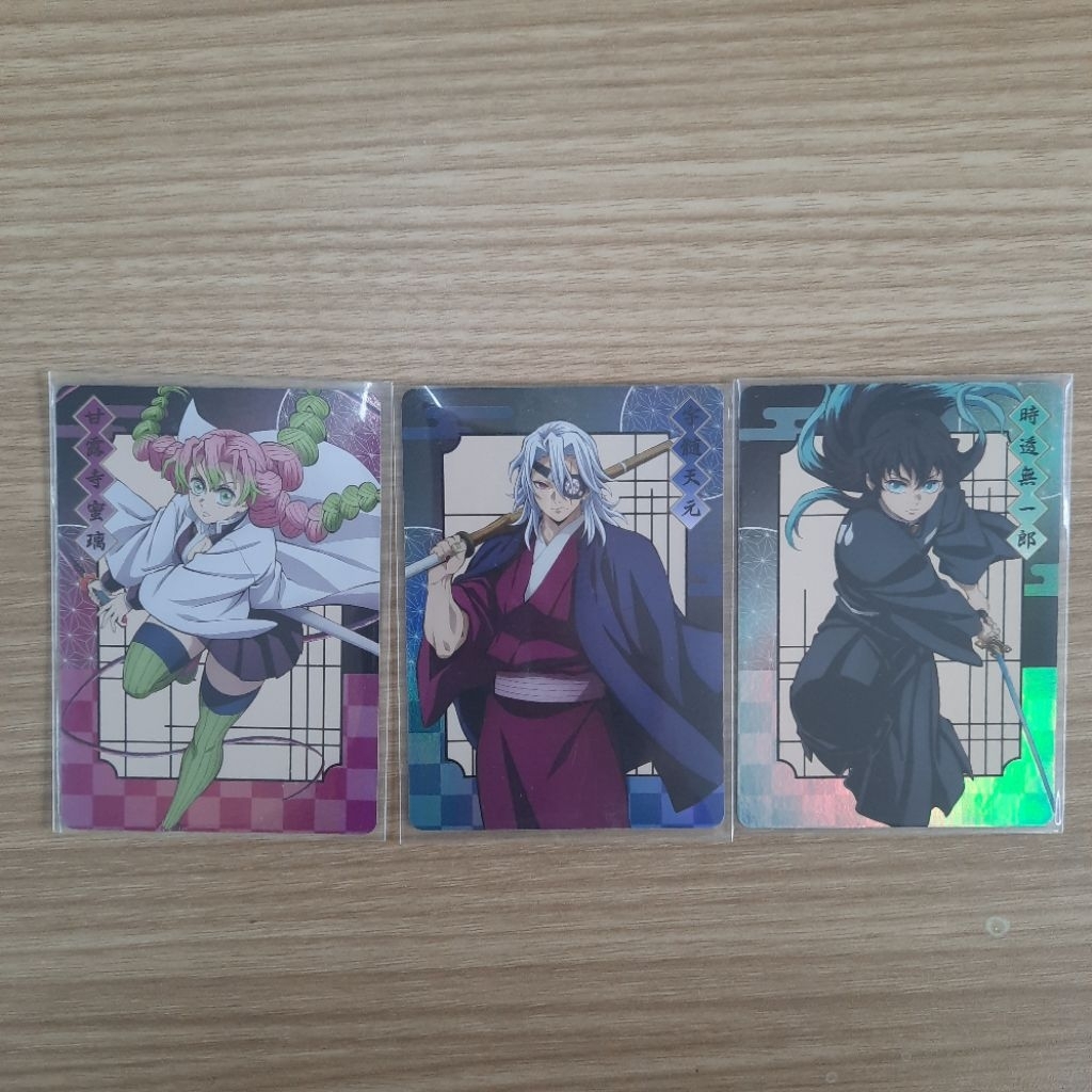 OFFICIAL Demon Slayer Kimetsu no Yaiba Collection Card PC Hologram Holo Taiwan Muichiro Tengen Mitsu