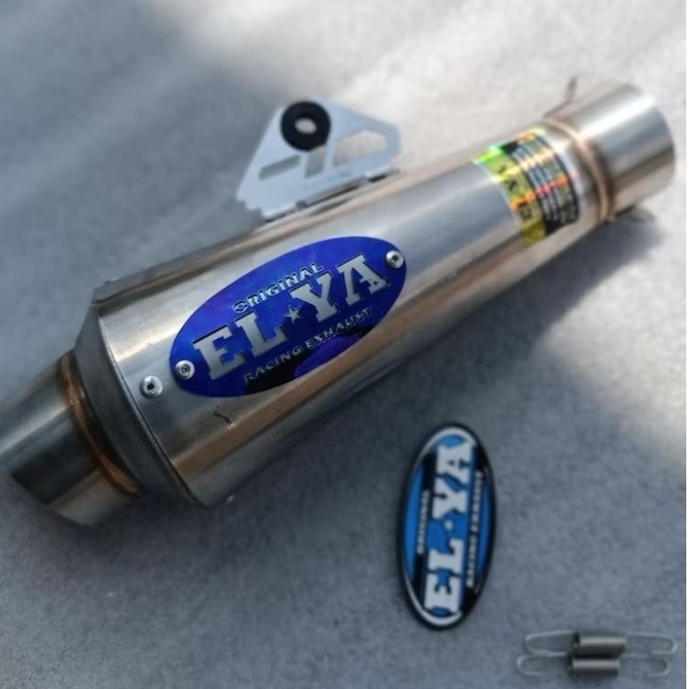 SLINCER KNALPOT FANTERA ORIGINAL ELYA EMBLEM COATING SARANGAN SETENGAH DAN FULL INLET 50 BAHAN STAIN