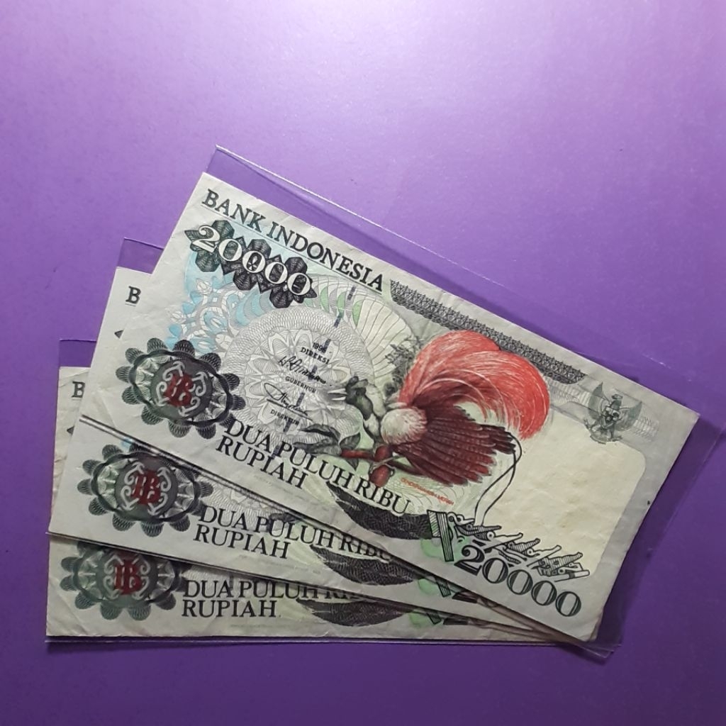 Uang kuno 20000 rupiah cendrawasih