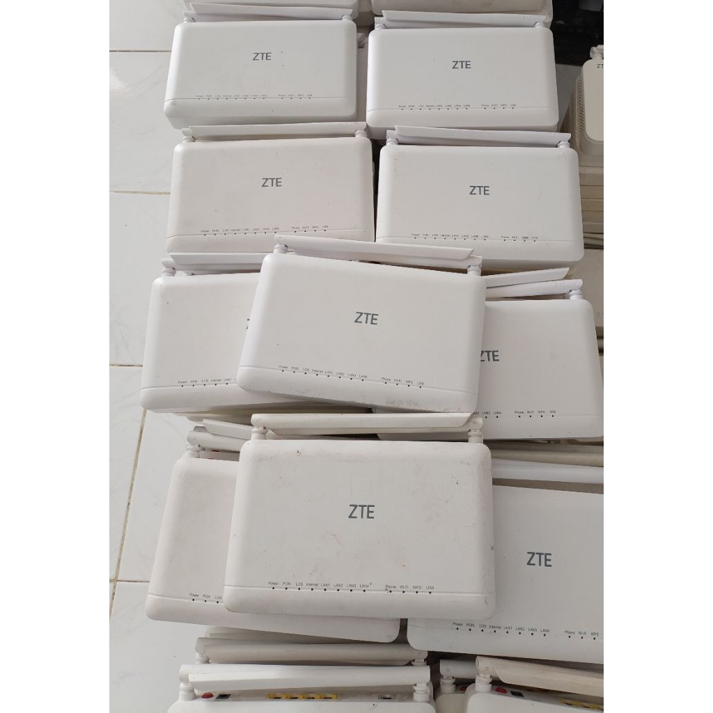 Router ZTE F670L | Dual Band | Logo ZTE | Port Biru Hijau