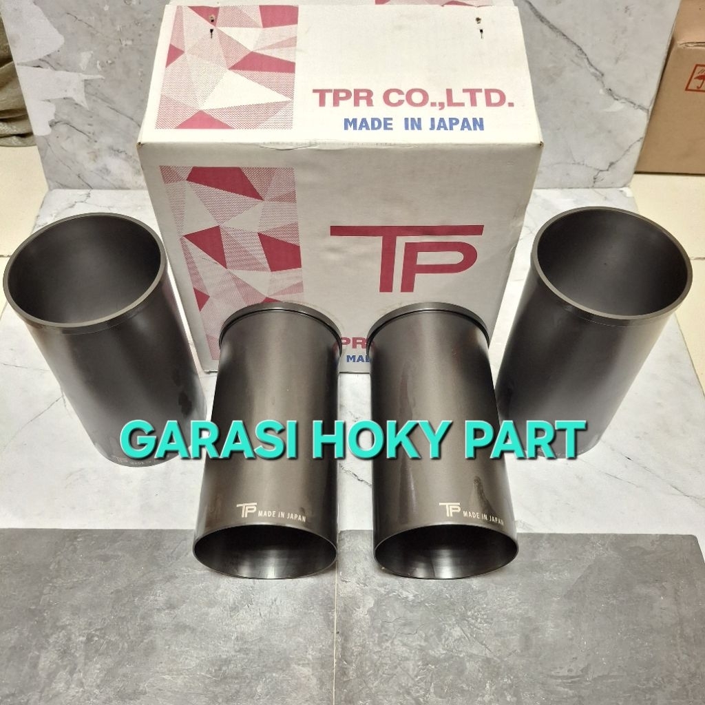 LINER SET BORING CYLINDER LINER FINISH ORIGINAL TP JAPAN HINO DUTRO DYNA HT125 HT130 HT 125 HT 130 O
