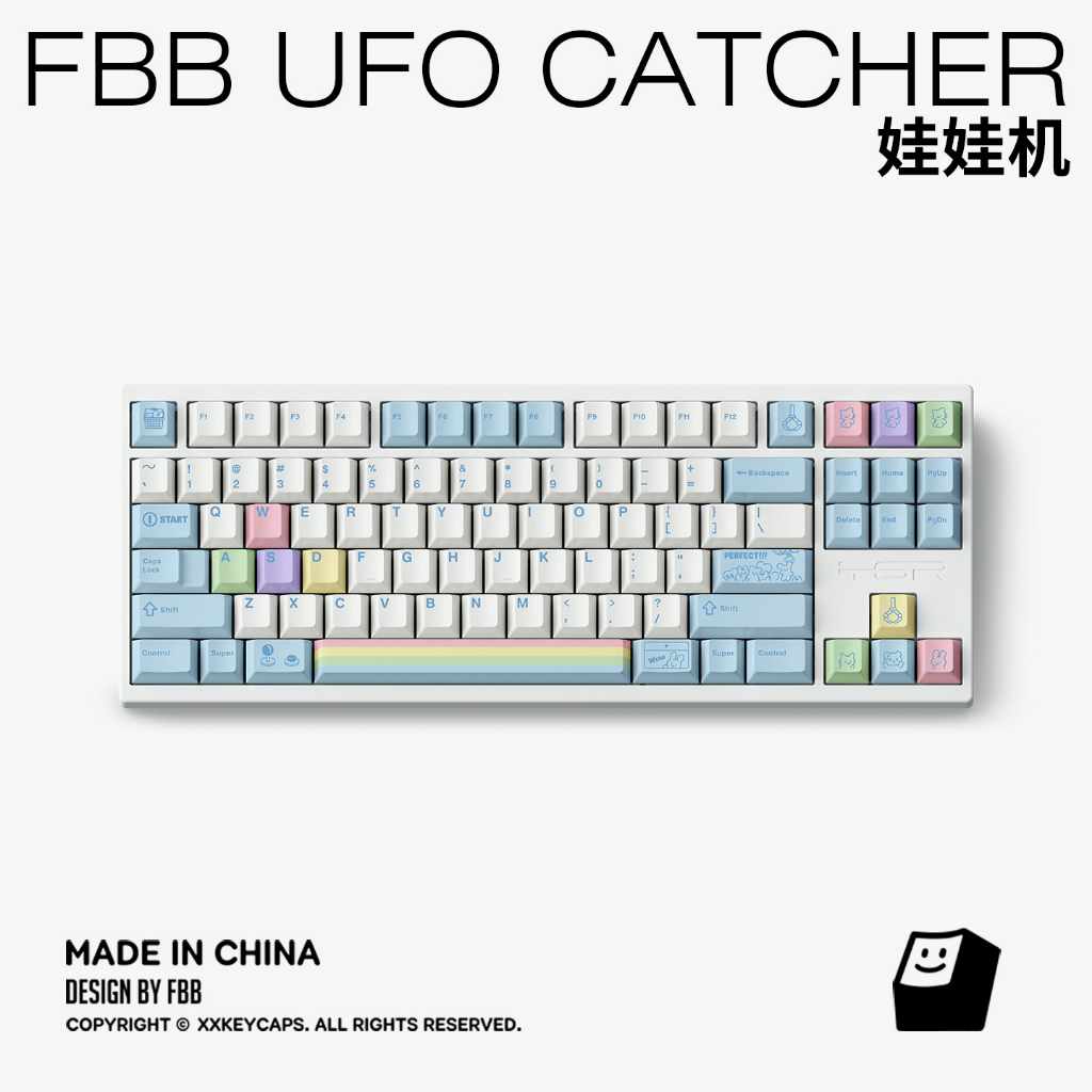 Keycaps FBB UFO Catcher Cherry Profile PBT Dye Sub