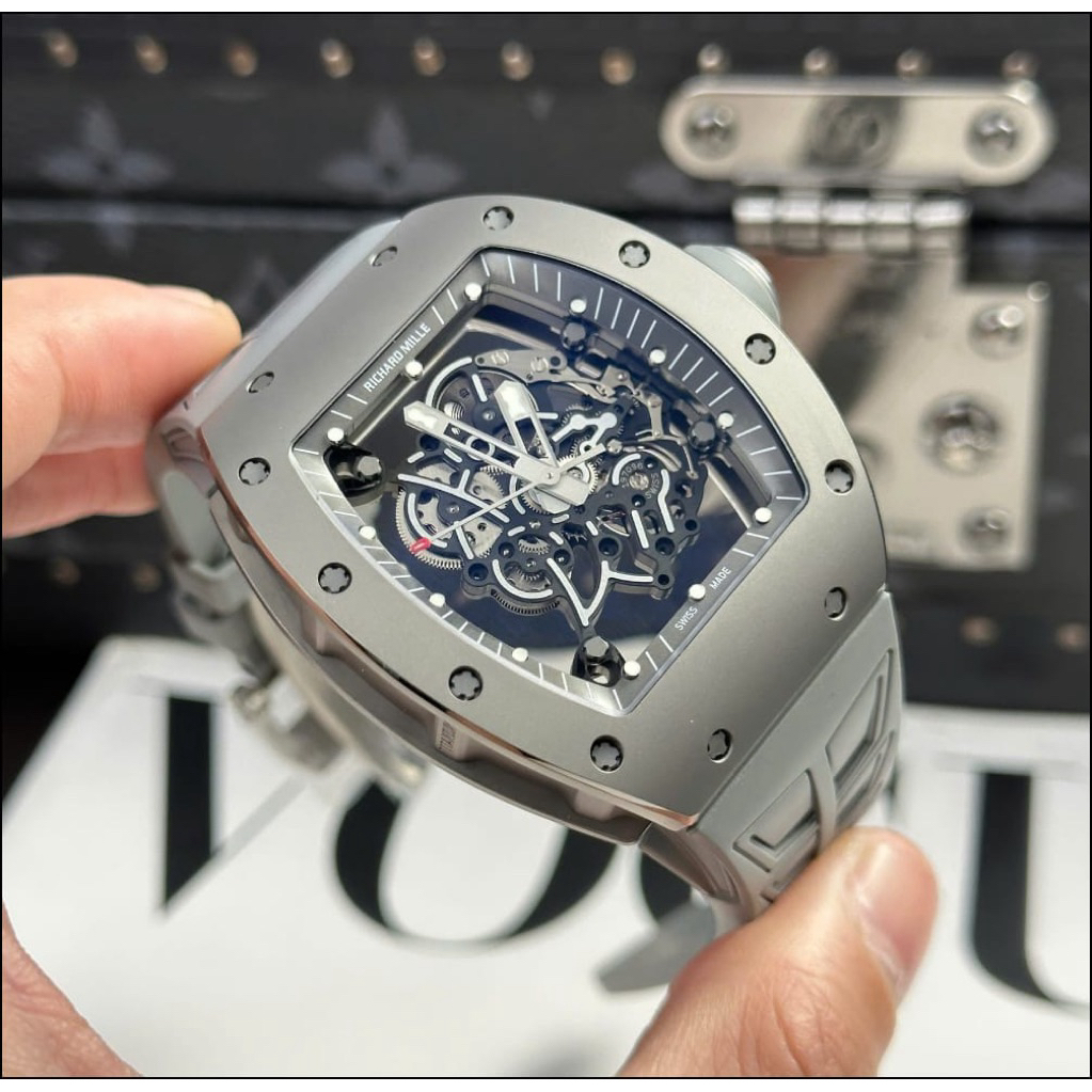 JAM TANGAN RM055 GREY BUBBA WTSON MANUAL WINDING 42MM