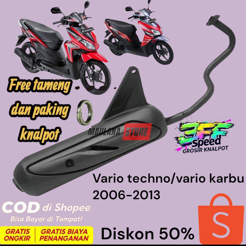KNALPOT STANDAR VARIO TECHNO/VARIO110 TECHNO/VARIO 110CW TERMURAH TERLARIS  FREE TAMENG DAN PACKING 