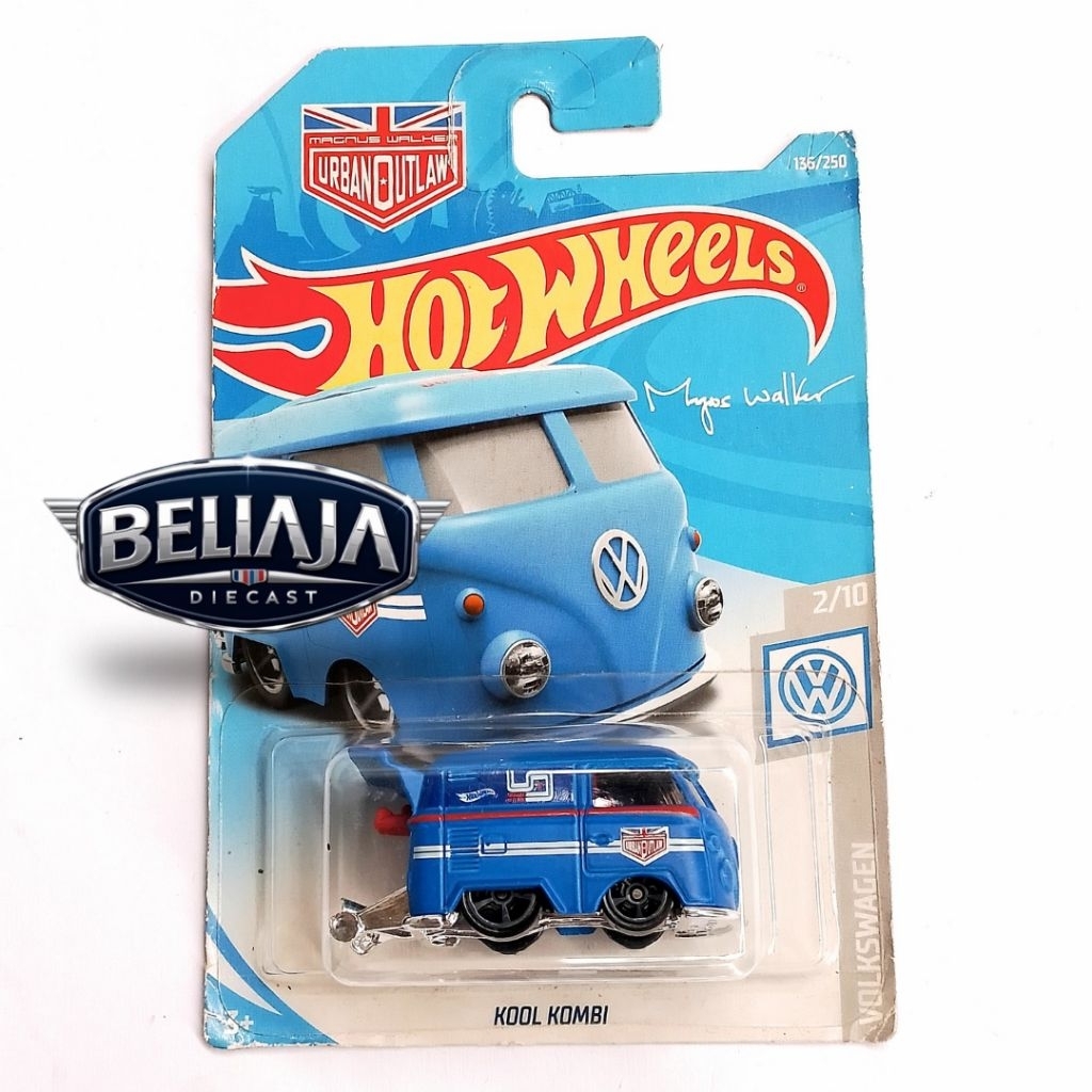 HOT WHEELS KOOL KOMBI BLUE OUTLAW VW SERIES