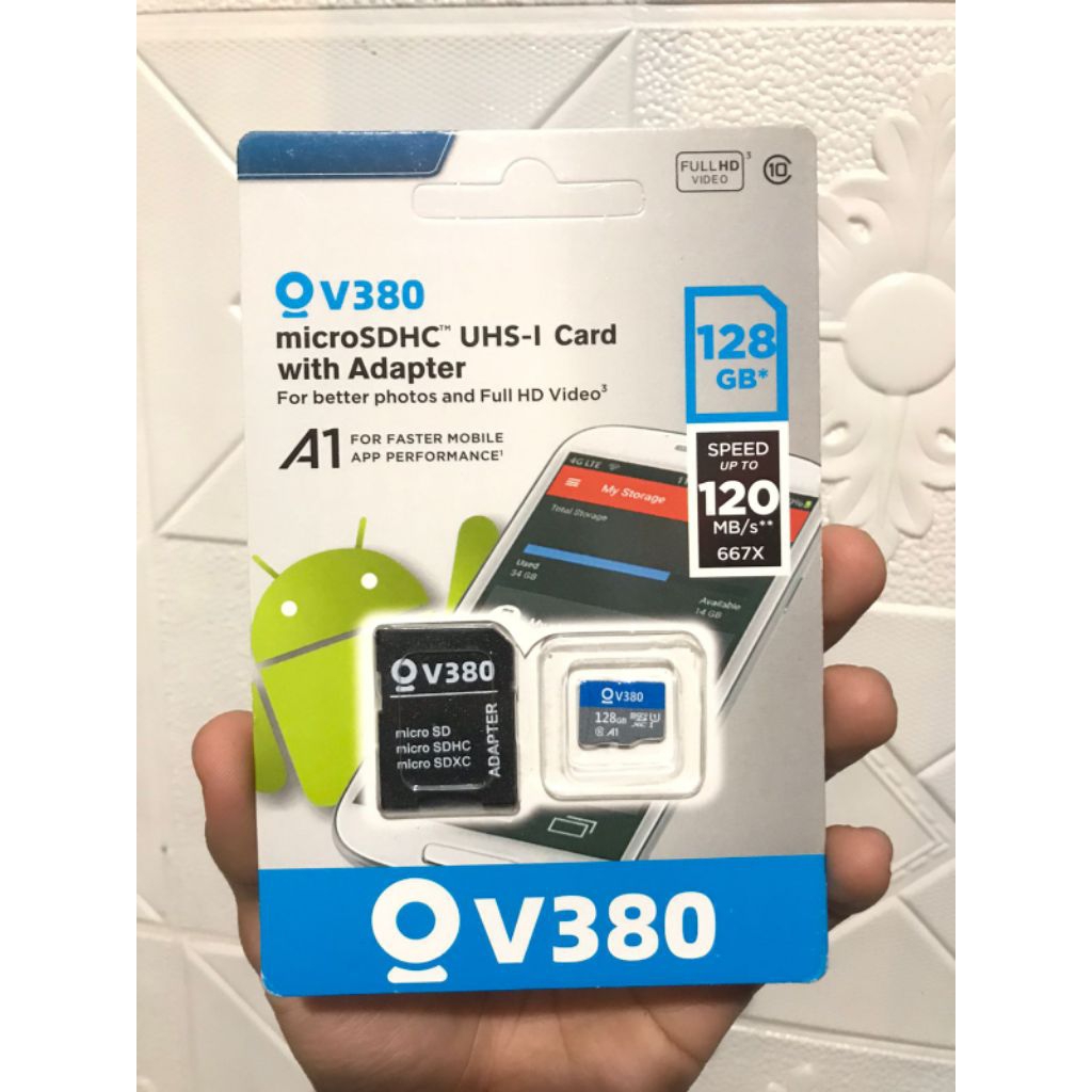 Kartu Memori V380 128Gb - Original Untuk Cctv Hp