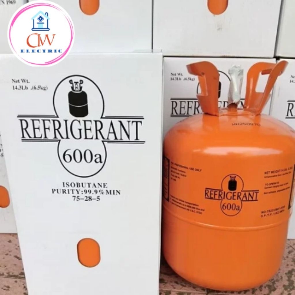 refrigerant R600a/R 600/R600 ,isi 6,5 kg segel pabrik
