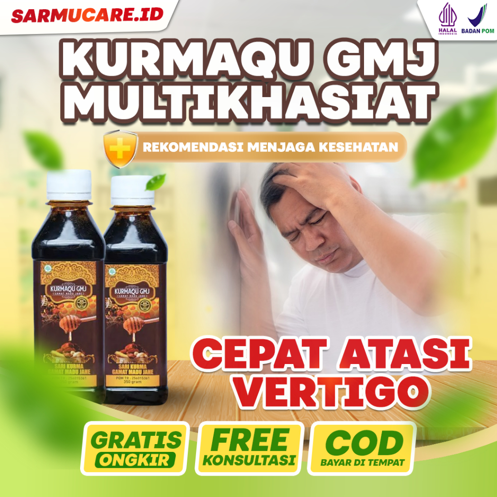 Obat Vertigo Meredakan Sakit Kepala Pusing Sekeliling Migrain Madu Herbal Kurmaqu