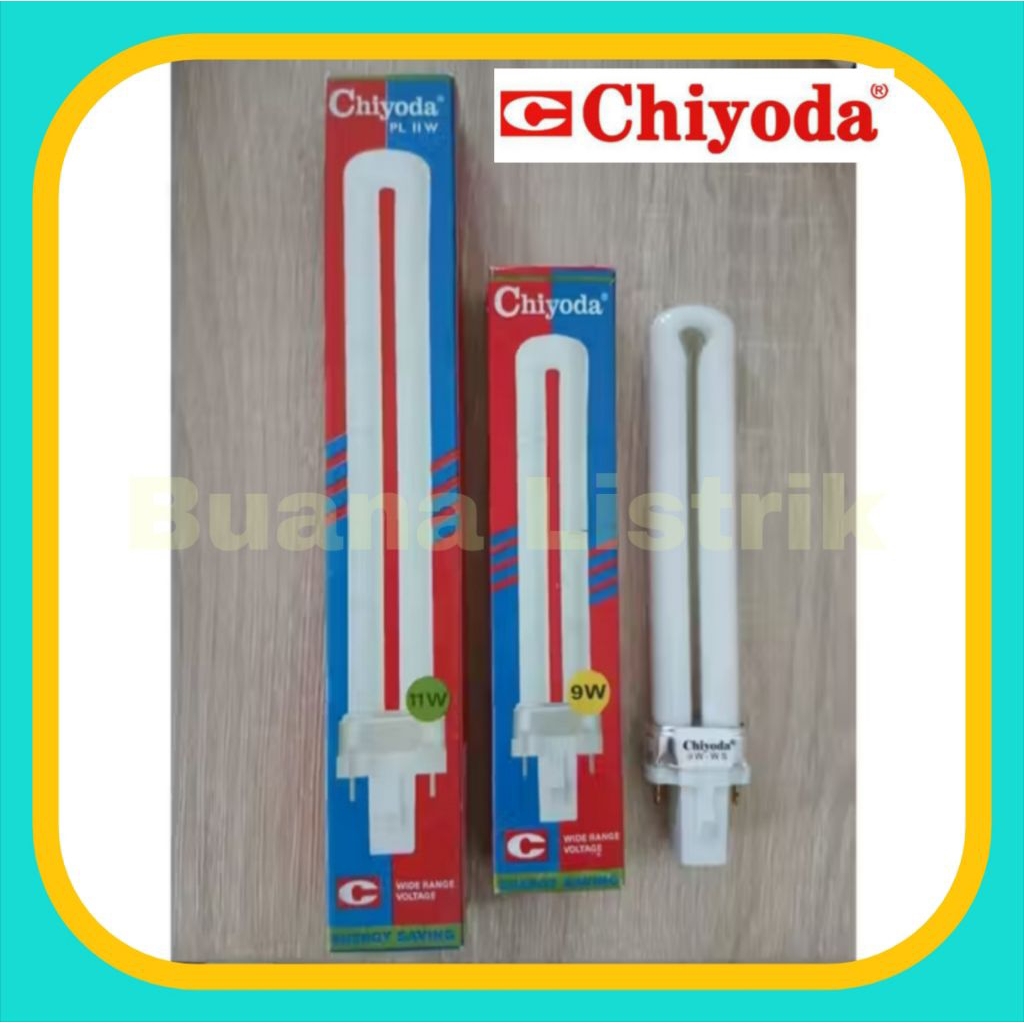 LAMPU PL CHIYODA 9W,11W ,Putih